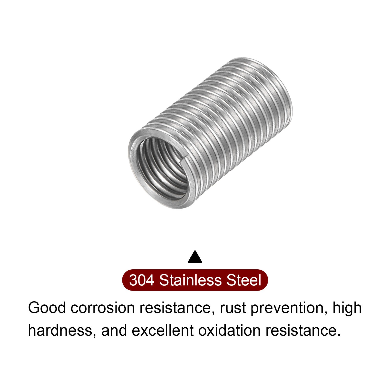 20 PCS M8 x 1.25 Stainless Steel Wire Thread Inserts 3D Insert Sleeve