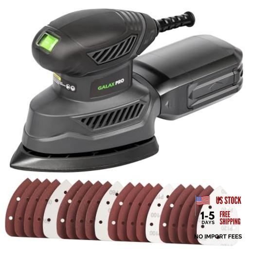 GALAX 1.1A Detail Sander Corded 13000 OPM with 20Pcs Corded Detail Sander