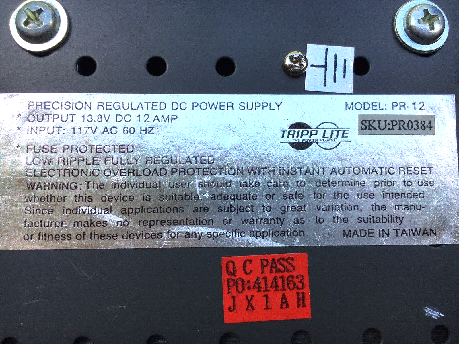 Tripp-lite PR-12 Precision Regulated DC Power Supply