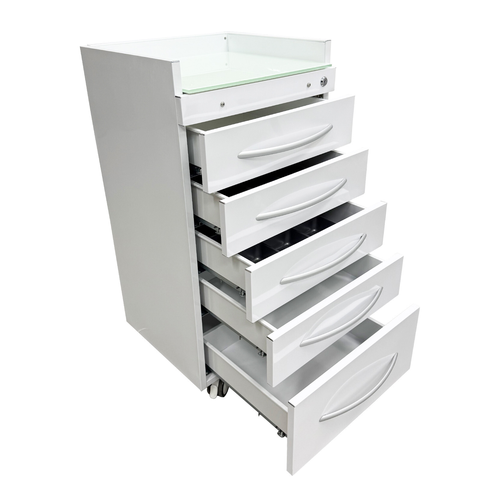 5 Drawer Dental Storage Cabinet 17.7x15.7x31.5IN Assistant's Mobile Cabinet