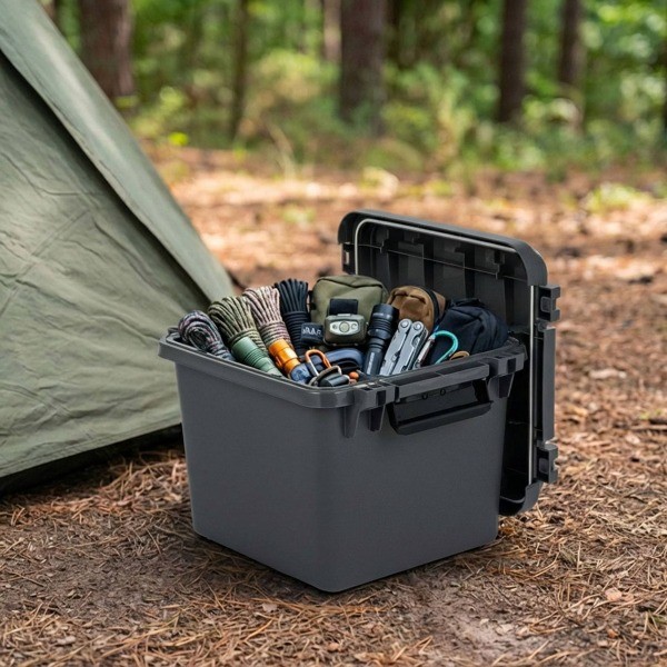 Utility Camping Storage Trail Box Small Green