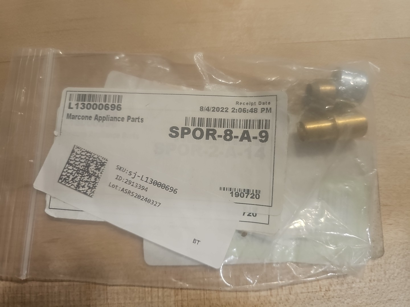 Lokring Appliance L13000696 10/8 Nr Ms 00 .393-inch - .313