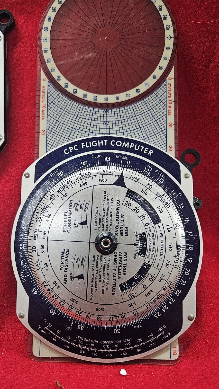 2 1982 cpc Flight Computer Piper Cessna Protractor Navigation Pilot Aviation Lot