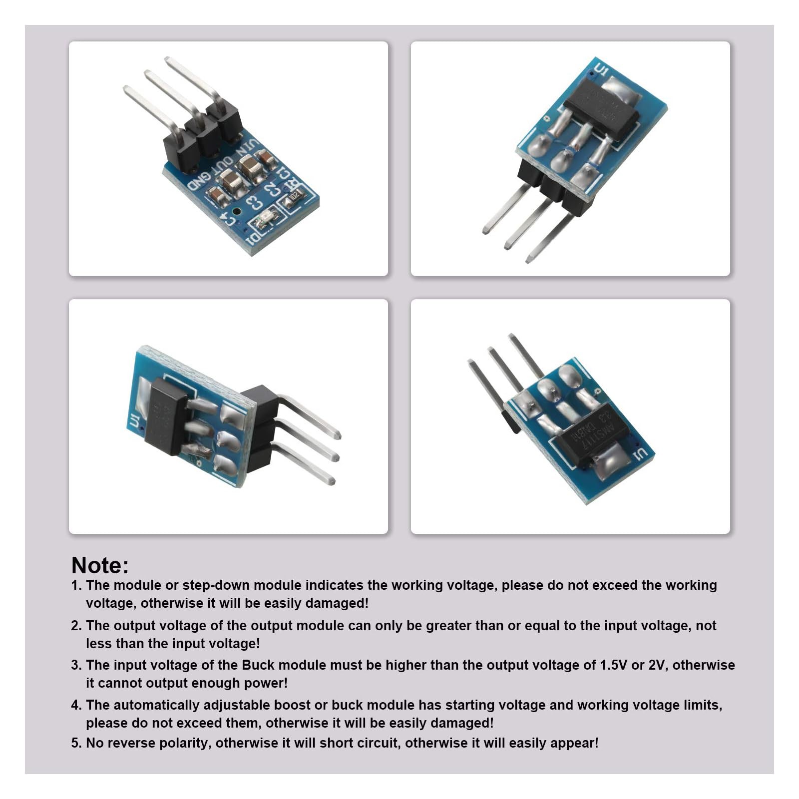 10 PCS AMS11173.3V DCDC Step Down Voltage Regulator Module 4.75V12V LDO