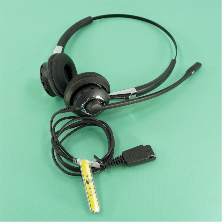 NEW Jabra BIZ 2409-820-105 Duo Noise-Canceling Telephone QD Headset ++FREE SHIP!