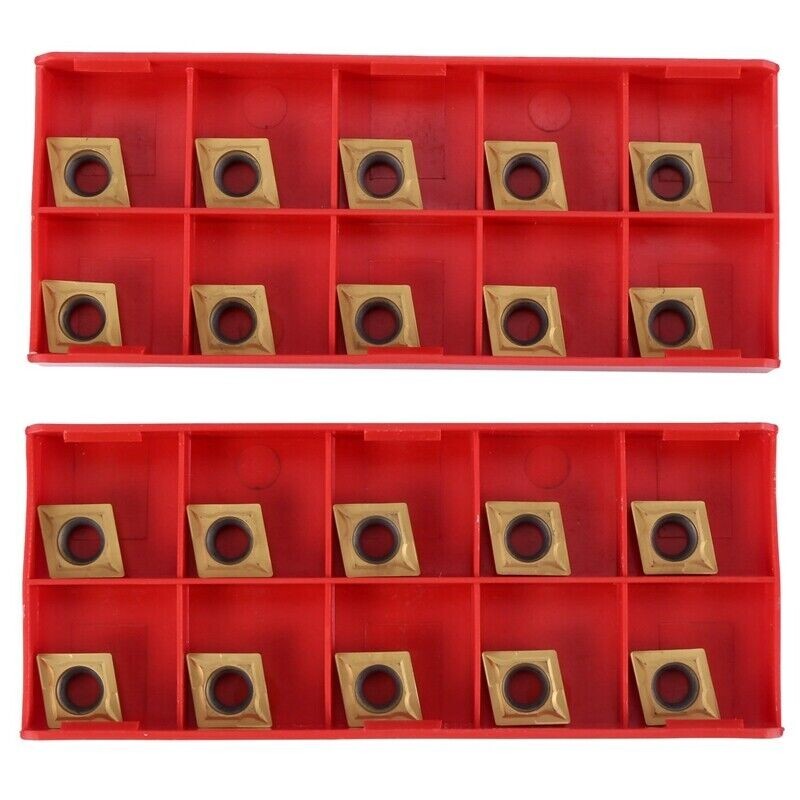 20PCS Carbide Insert CCMT09T304 CCMT32.51 CK735 Metal Turning Tool Tools CCMT09