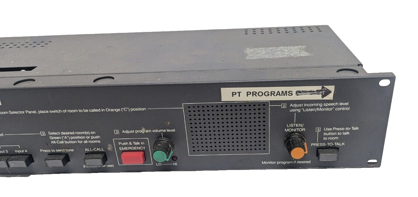 RAULAND-BORG MCZ300 INTERCOM & PROGRAM CONTROL CENTER CONSOLE PA SYSTEM MASTER