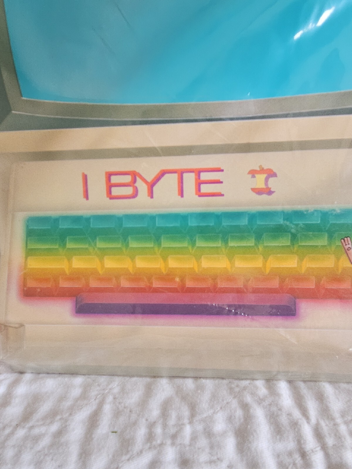 RARE Hallmark Erasaboard Memo I Byte apple mouse computer Message Board