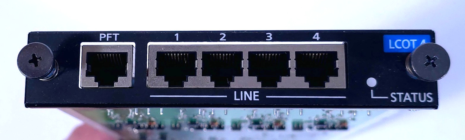 Panasonic KX-NCP1170 (LCOT4) 4-Port Hybrid Extension Card use in KX-NCP500/1000