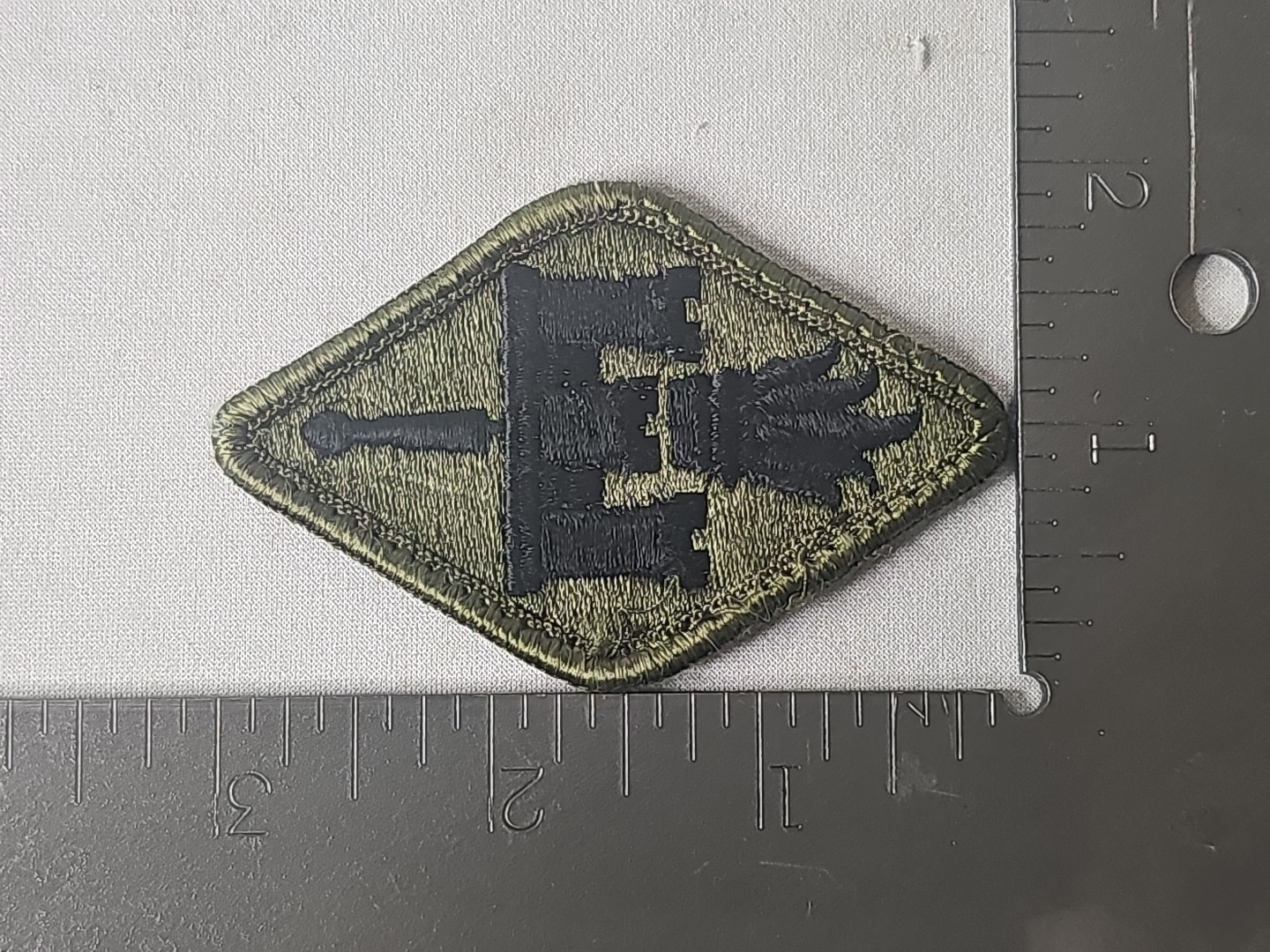 Military Patch US Army Engineer School Sew-on USED Subdued SSI