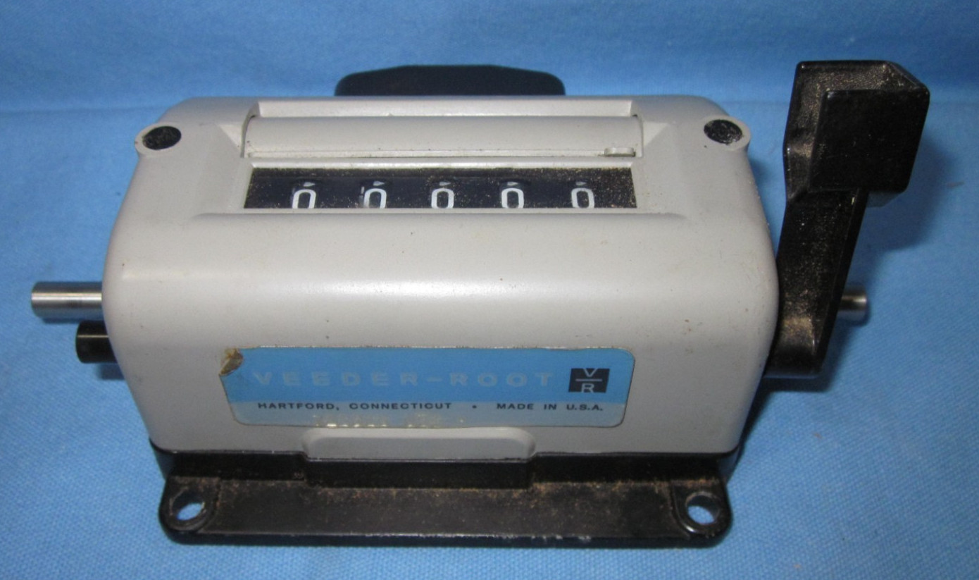 Veeder-Root Mechanical Counter, 5 Digit
