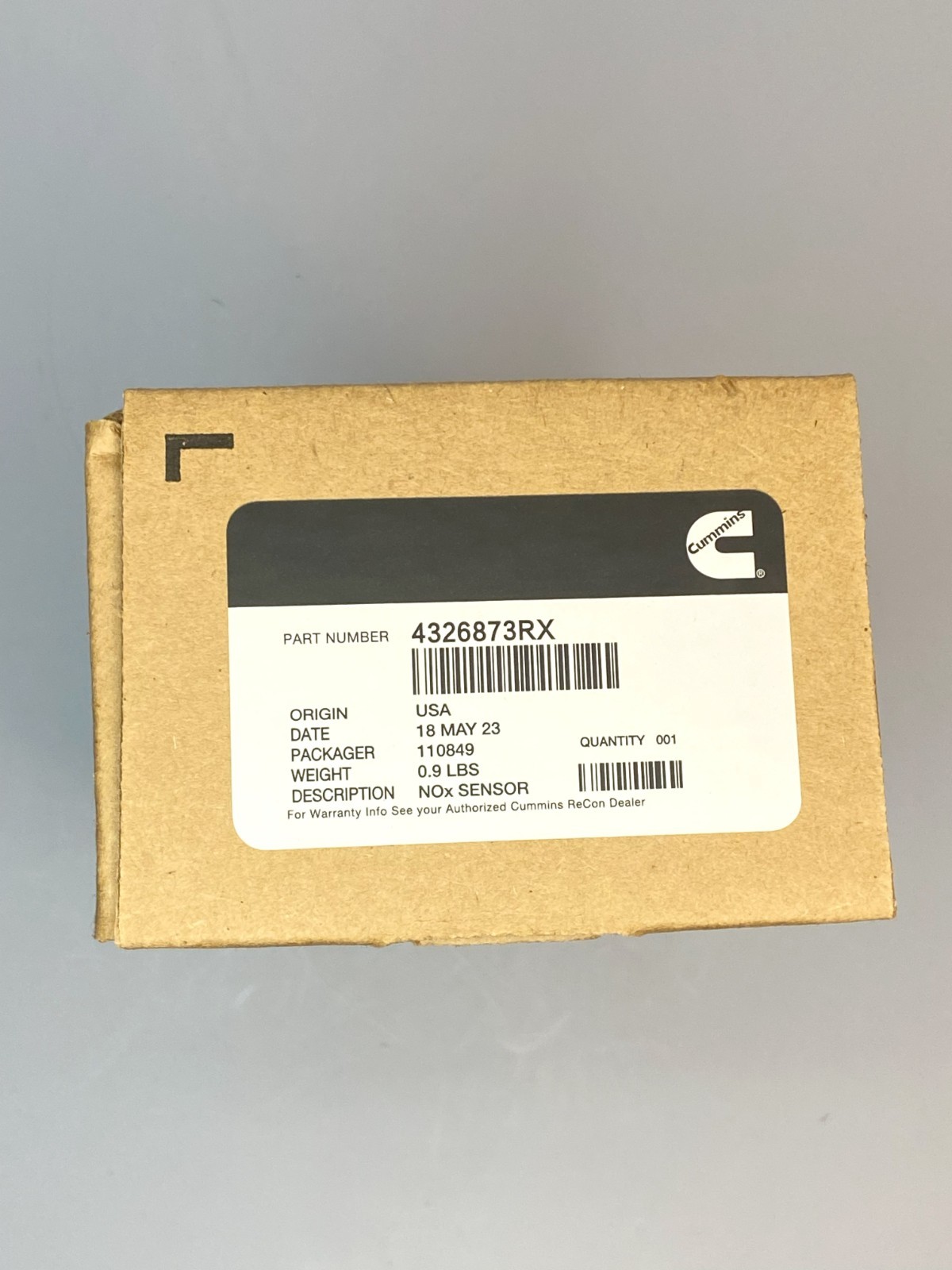 Genuine Cummins OEM NOx Sensor 4326873RX (USA)