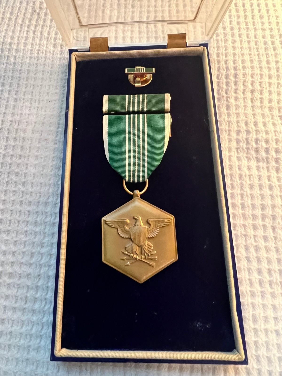 Vintage US Armed Forces Reserve Medal Set w Pin & Ribbon Orig Case⭐FREE SHIPPING