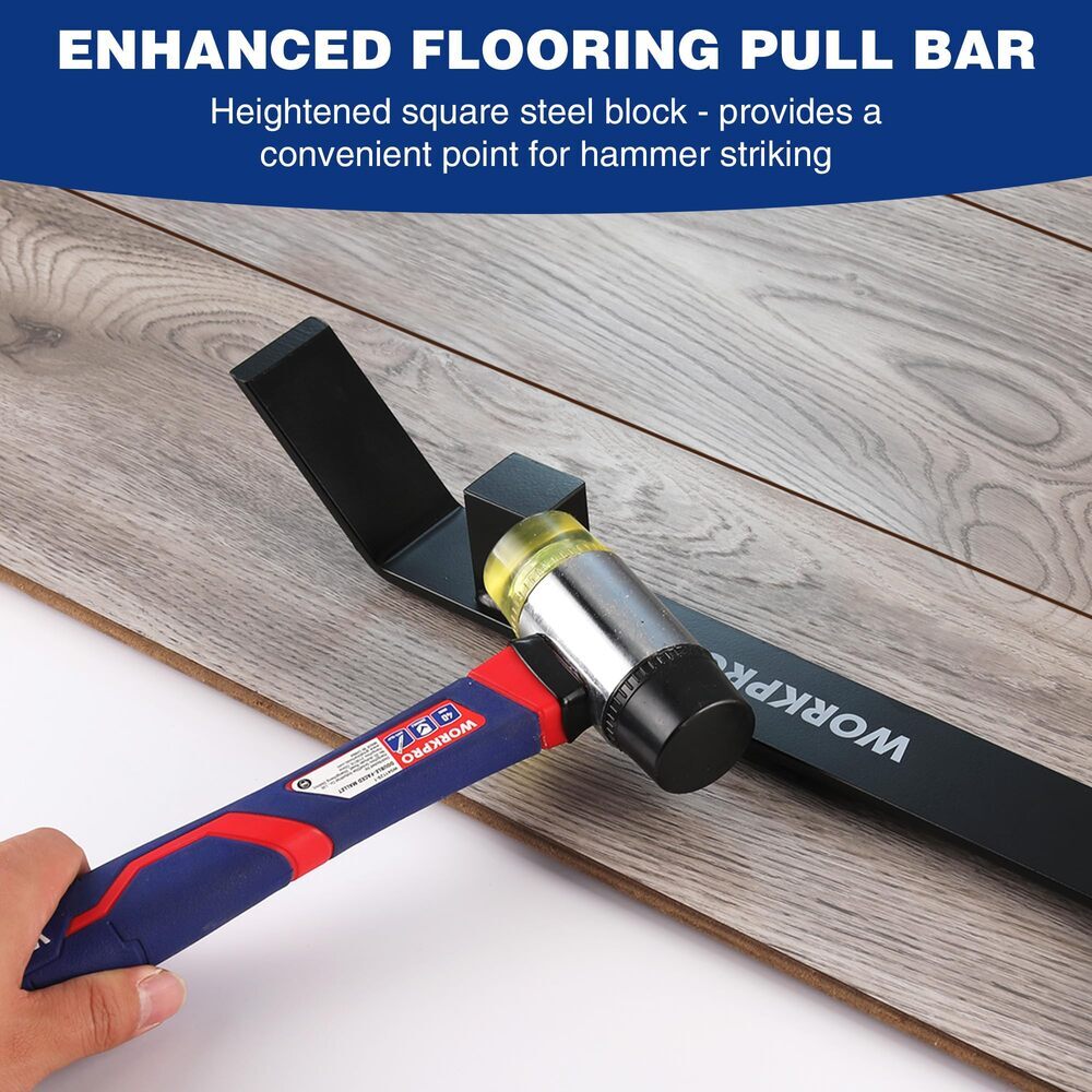 WORKPRO Heavy Duty Pull and Pry Bar 17-inch Professional Pull Bar Flooring Tools