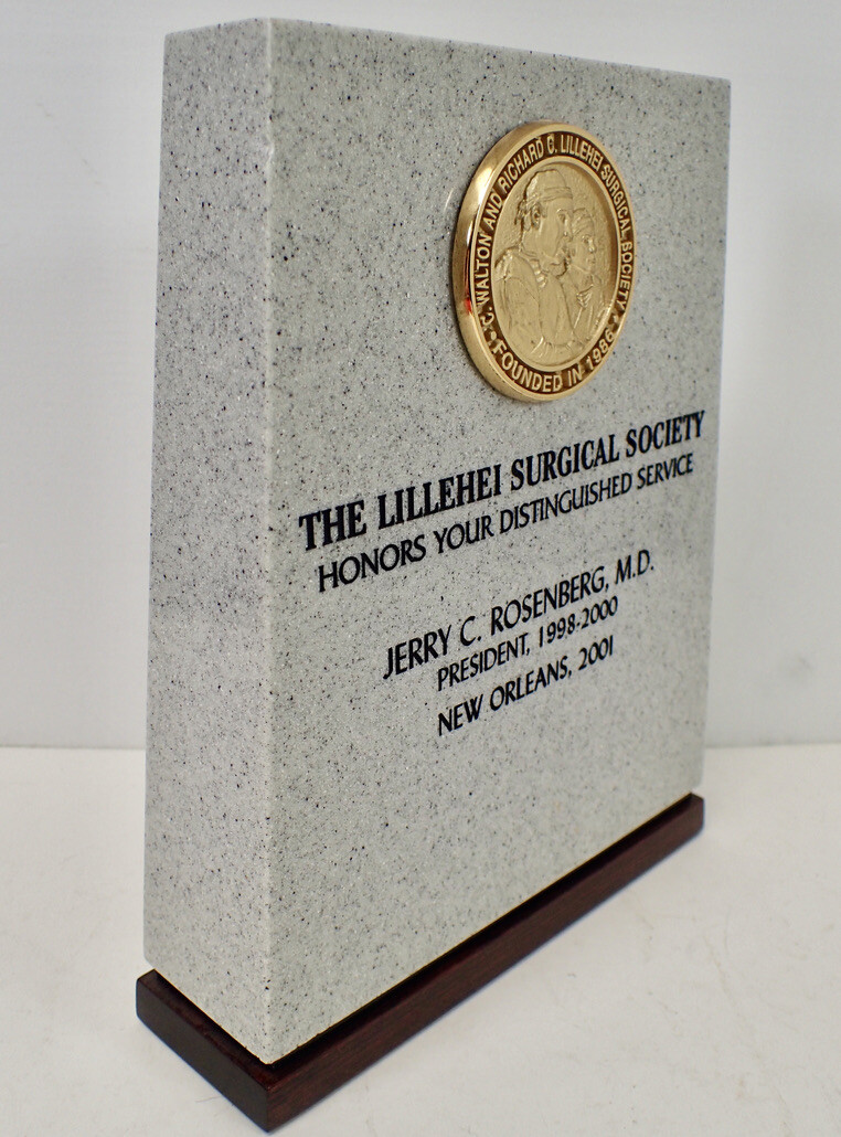 2001 Lillehei Surgical Society Distinguished Service Award Coin Trophy Rosenberg