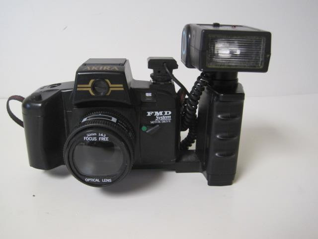 SUPER RARE AKIRA FMD SYSTEM MOTOR DRIVE CAMERA 50MM 1:6.3 FOCUS FREE LENS