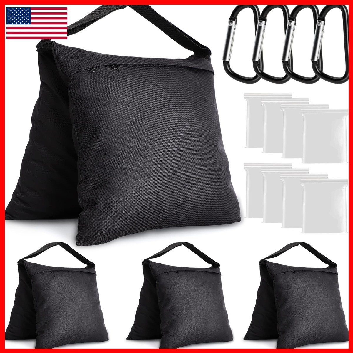 Aimosen 4 Packs Sandbags Weight Bags Light Stand Photography Video Equipment