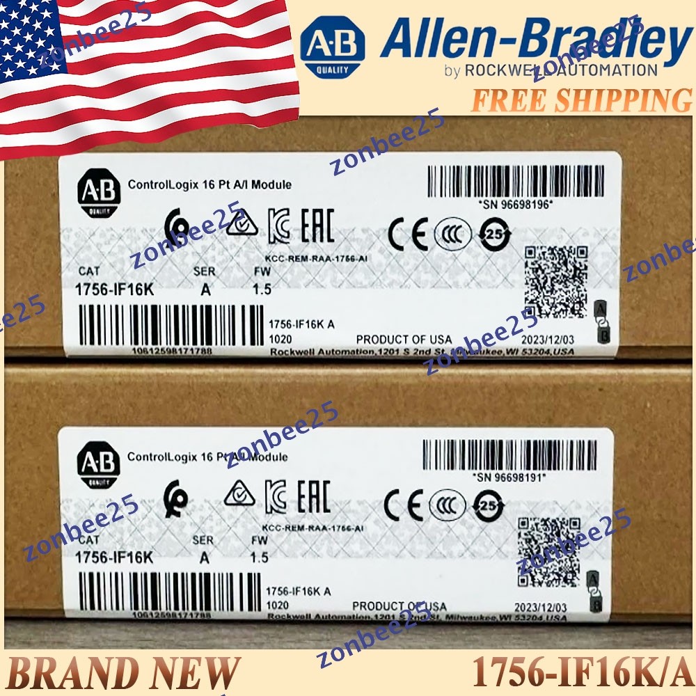 New in Box AB 1756-IF16K/A ControlLogix A/I Module Free Ship US 1756IF16K serA