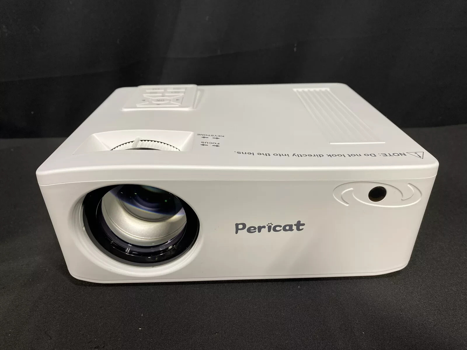 Pericat PT01 Native 1080P Outdoor Movie Projector w/350" Display White New n Box