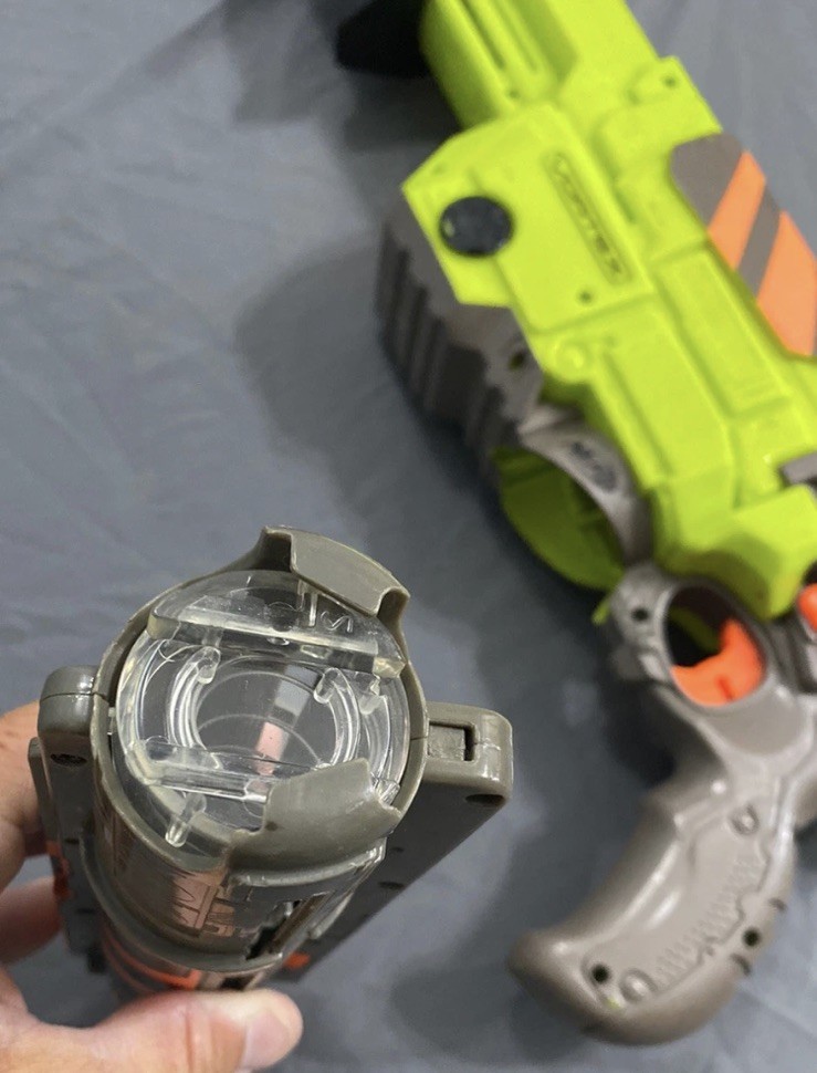 Nerf Vortex Lumitron Disc Blaster Untested And Nerf Disc Blaster Pistol