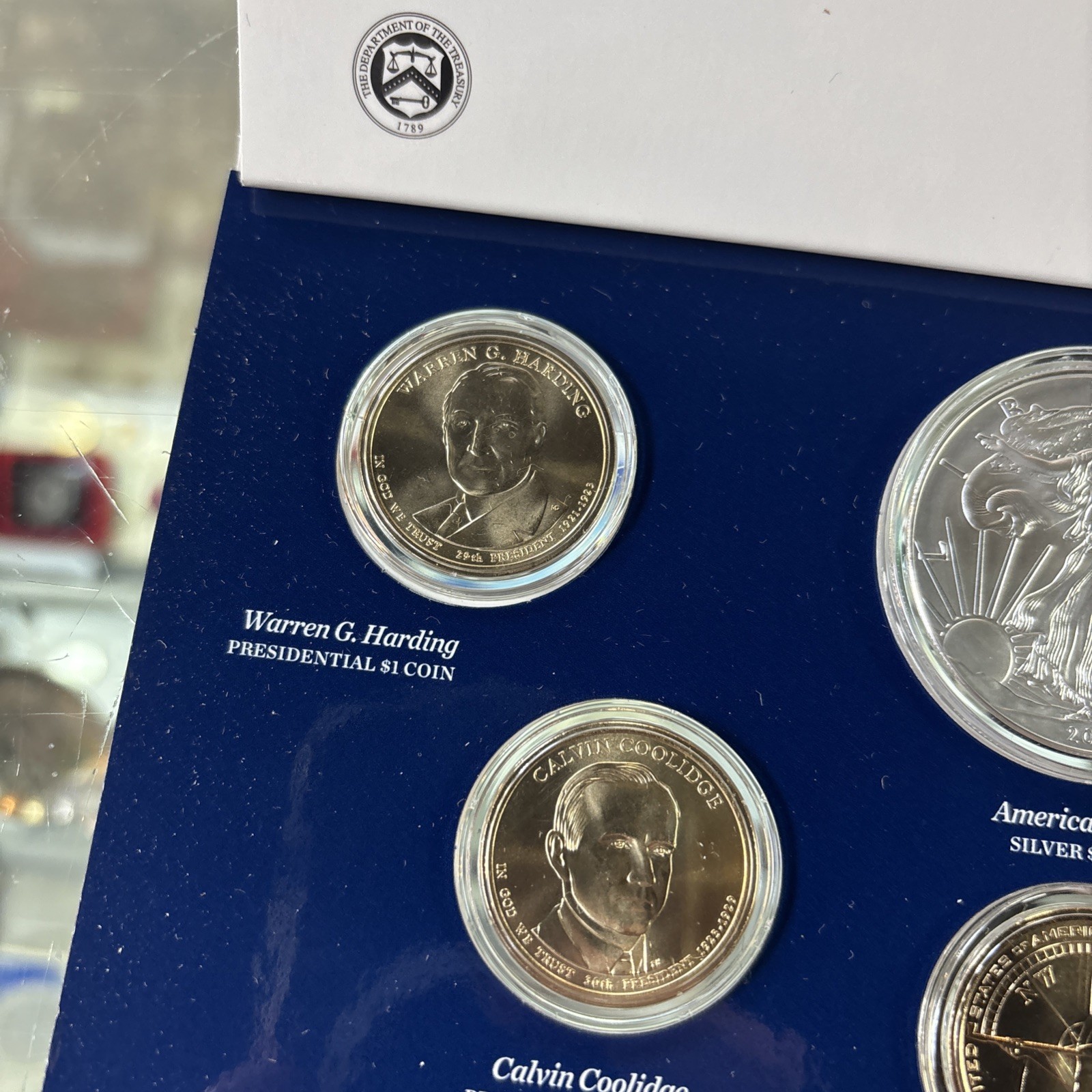 2014 US MINT ANNUAL UNCIRCULATED DOLLAR COIN SET - 6 WITH COA