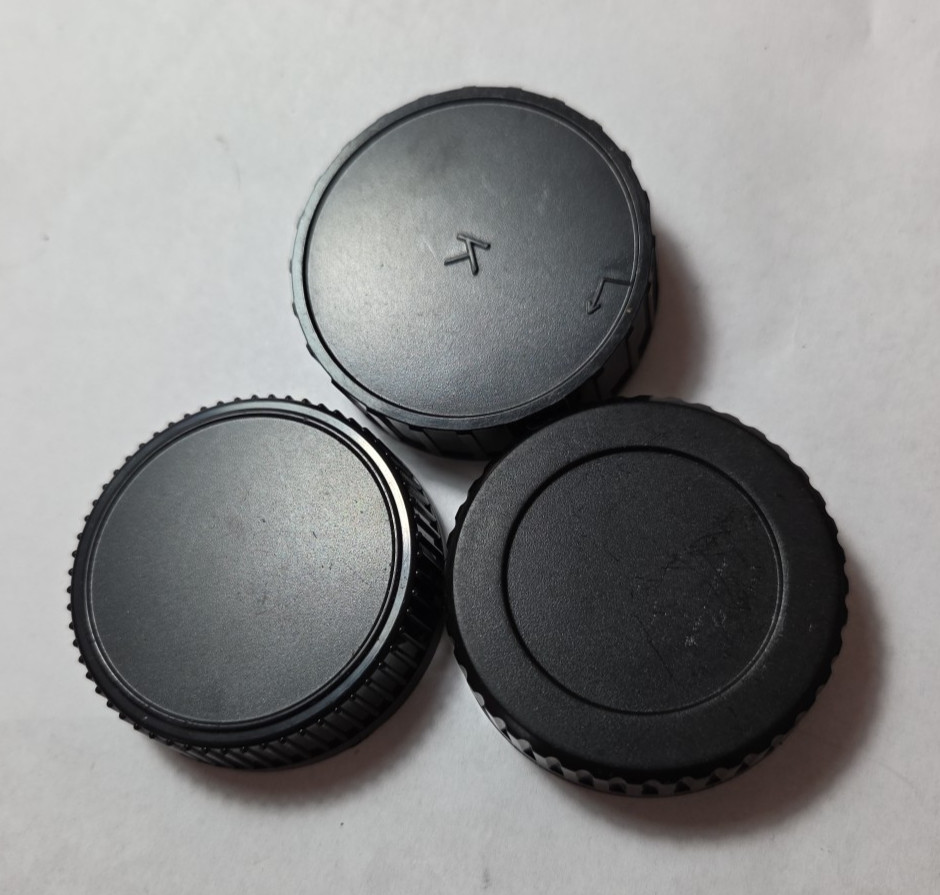 Lot of 3 - Generic PENTAX K Mount Rear Lens Caps / #741