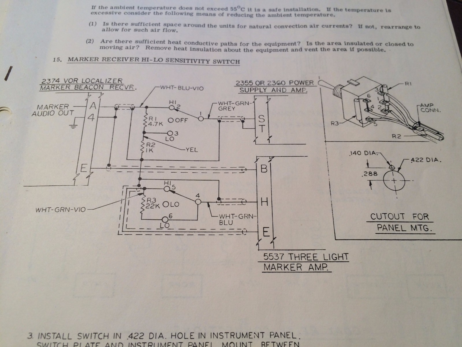 Motorola M-135 Nav Com Install Manual