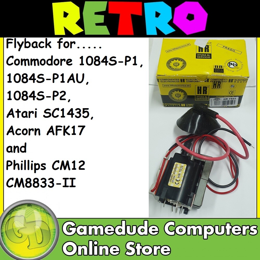 Flyback Commodore 1084S-P1 & Phillips CM8833 Mk2 - See Description 4 more (F03)