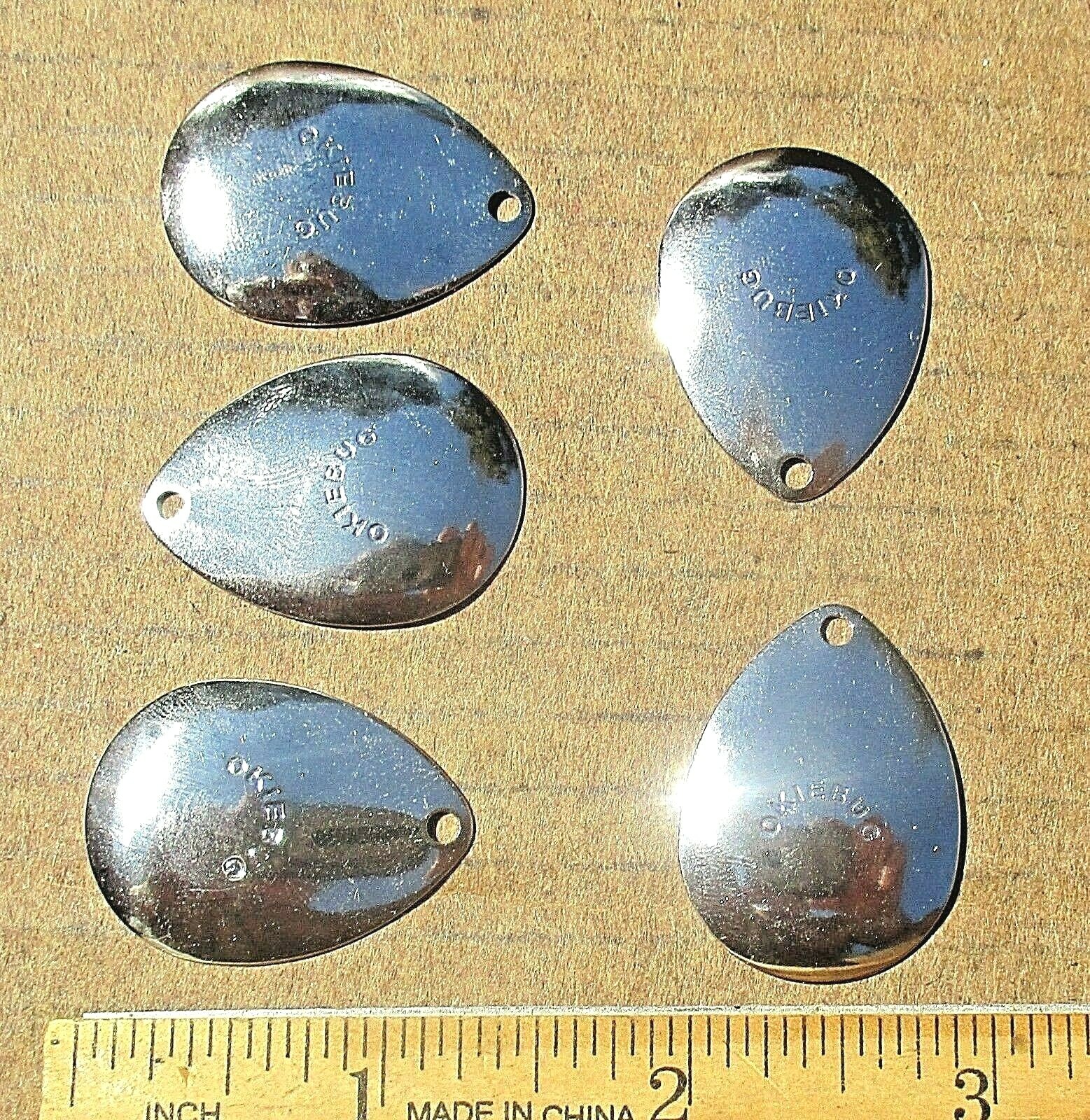 10ct NICKEL #4 COLORADO Spinnerbait Blades Bass Fishing Spinnerbaits Lures Baits