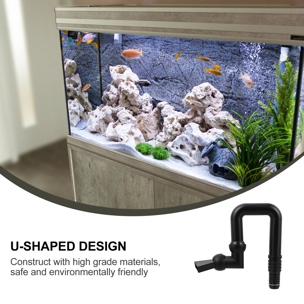 Fish Tank Duckbill Nozzle Aquarium Overflow Return Pipe Accessory