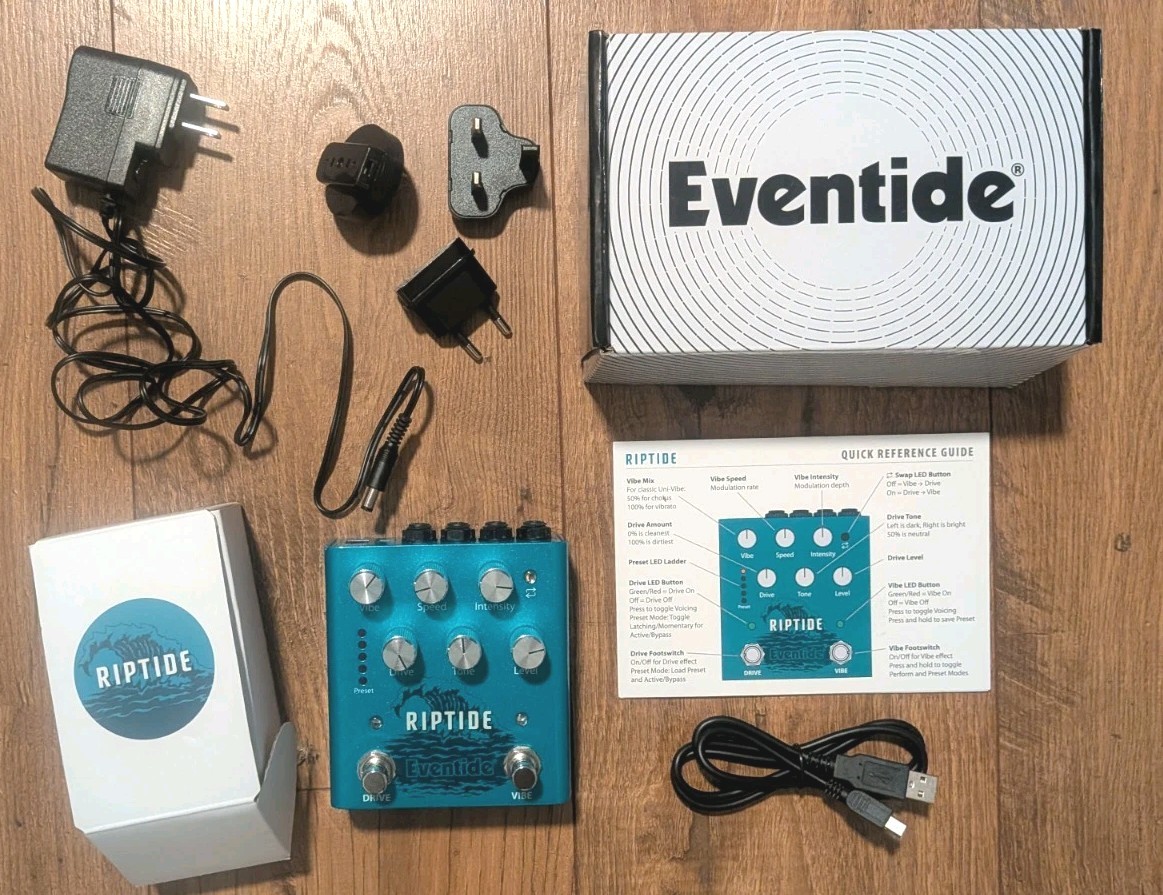 Eventide Riptide Stereo Overdrive and Vibrato Uni-Vibe Effects Pedal