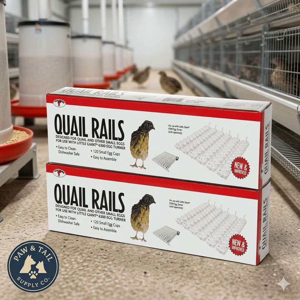 Little Giant Quail Rails Model 6300 Egg Turner 120 Eggs Dishwasher Safe 2-Pack