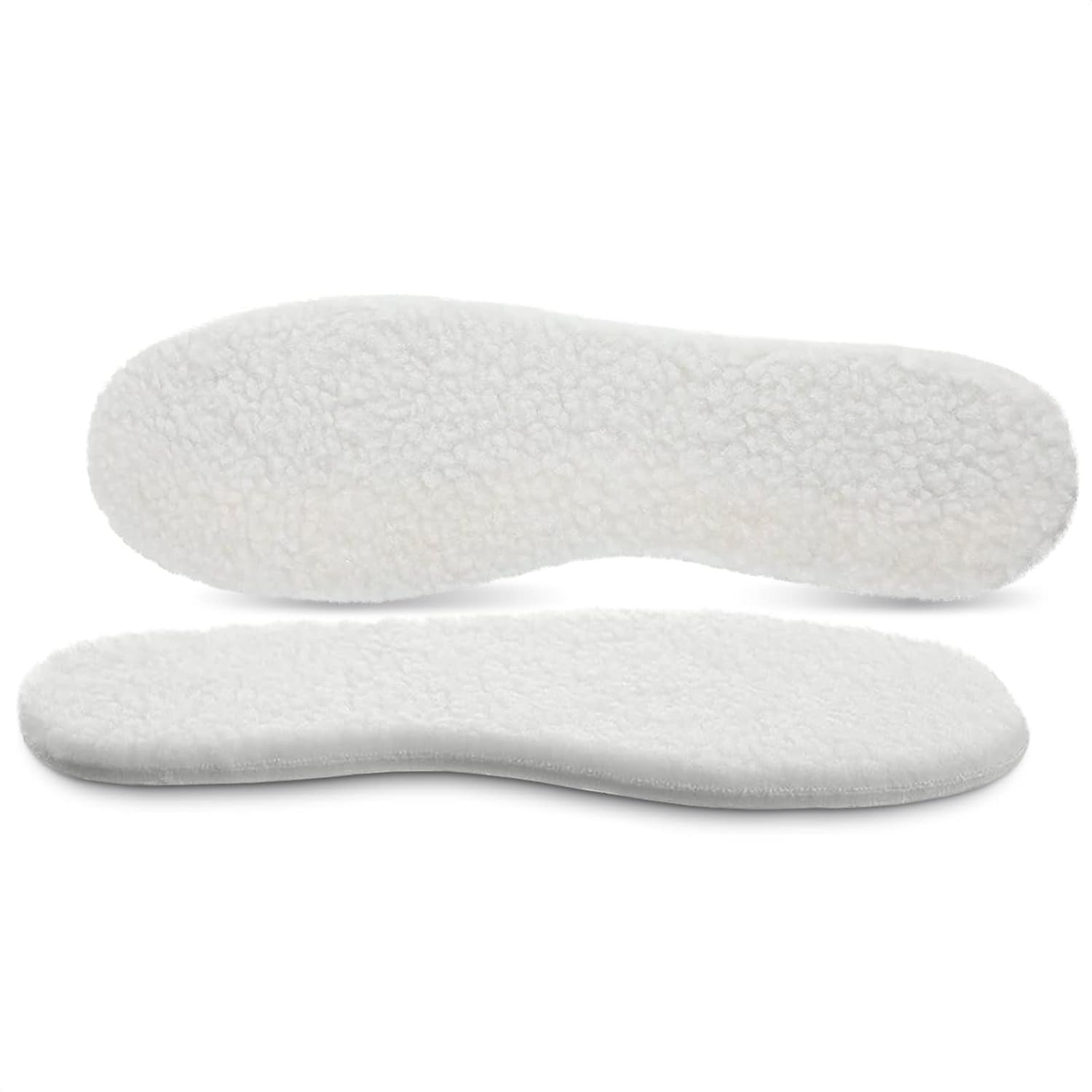 Wool Shoe Inserts - Sheepskin Insoles Women Shoe Liners for Women Mens Insoles