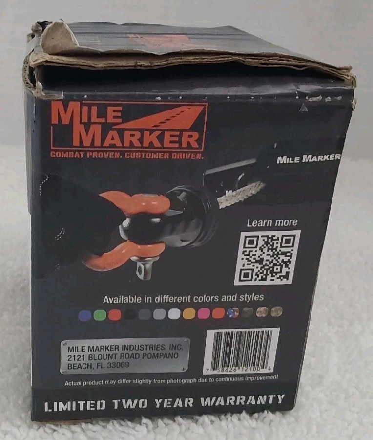 Mile Marker Winch Shackle Mount Model 60-12100