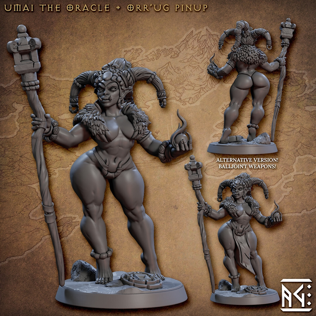 Ogre - PinUp - Artisan Guild Fantasy D&D Miniature