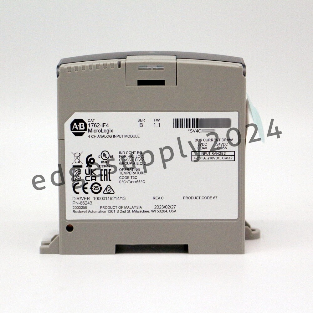 Factory Sealed NEW Allen Bradley 1762-IF4 MicroLogix 4 Point Analog Input Module