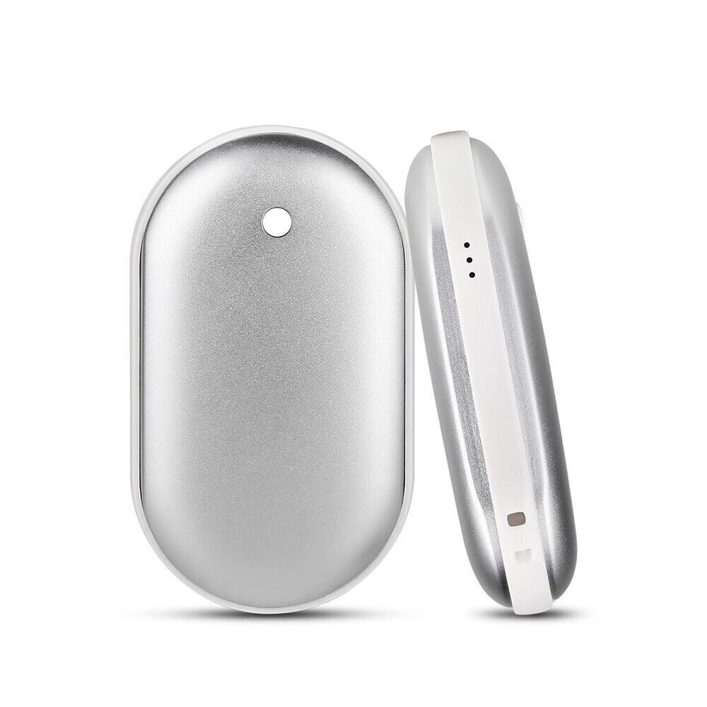 Rechargeable Pocket Hand Warmers Electric Heater Power Bank USB Charger 5200mAh