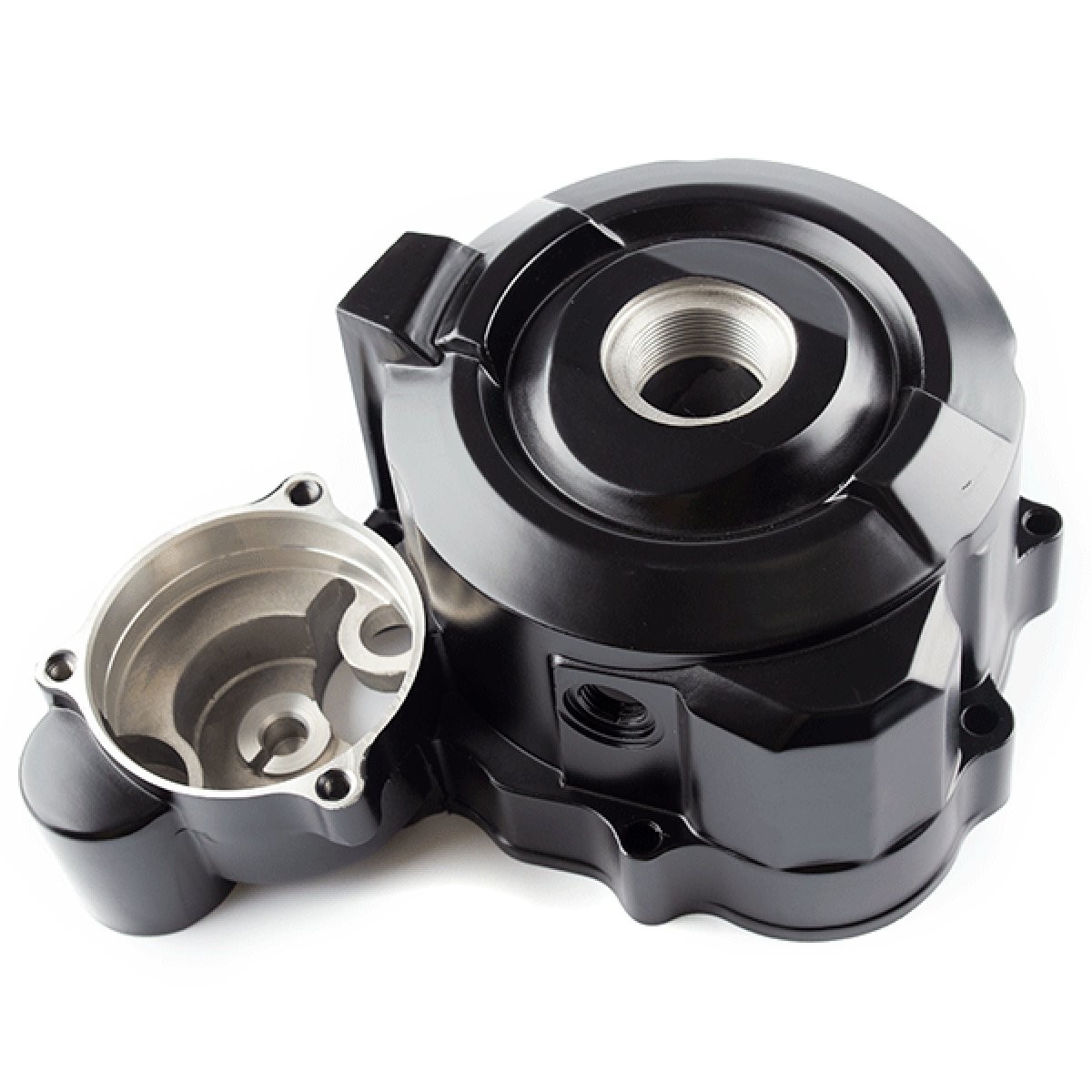 Left Engine Casing for SK125-8-E4, SOFTCHOPPER2, SK125-8-E5 Black Alloy Unit