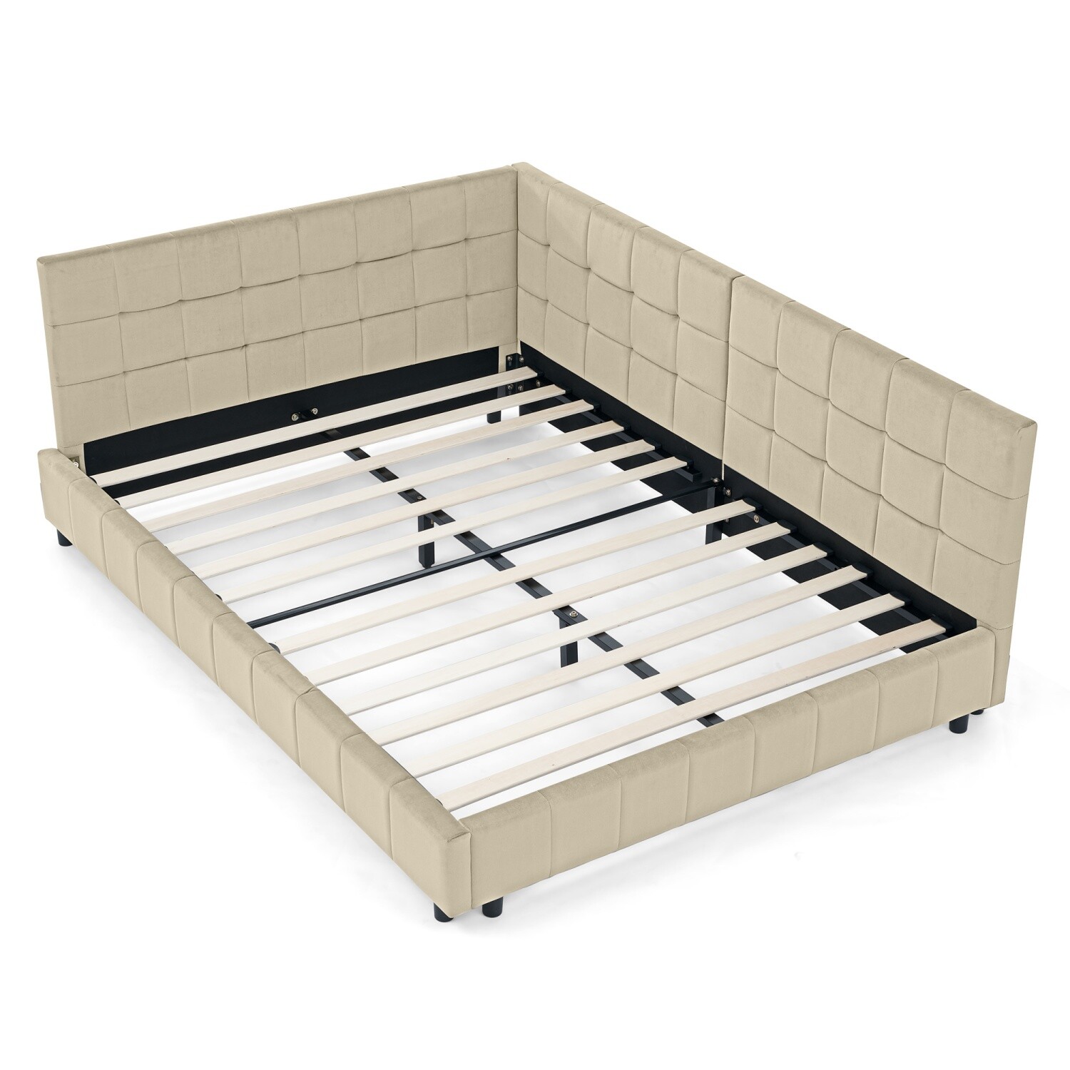 Full Size Daybed Upholstered Bed Frame Sofa Bed for Bedroom Multiple Colors