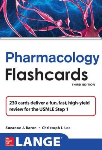Lange Pharmacology Flash Cards, Third Edition (LANGE FlashCards) - Cards - GOOD
