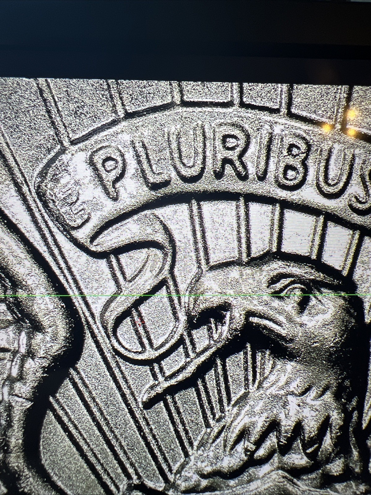 2025D 50c-Error- E Pluribus Appears To Be A Grease Strike Error