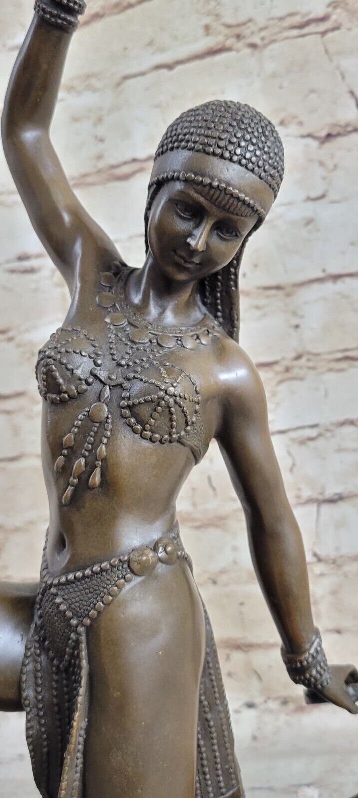 Elegant Amazing Sensual Bronze - Dancer - D. H. Chiparus Dance Trophy Decor