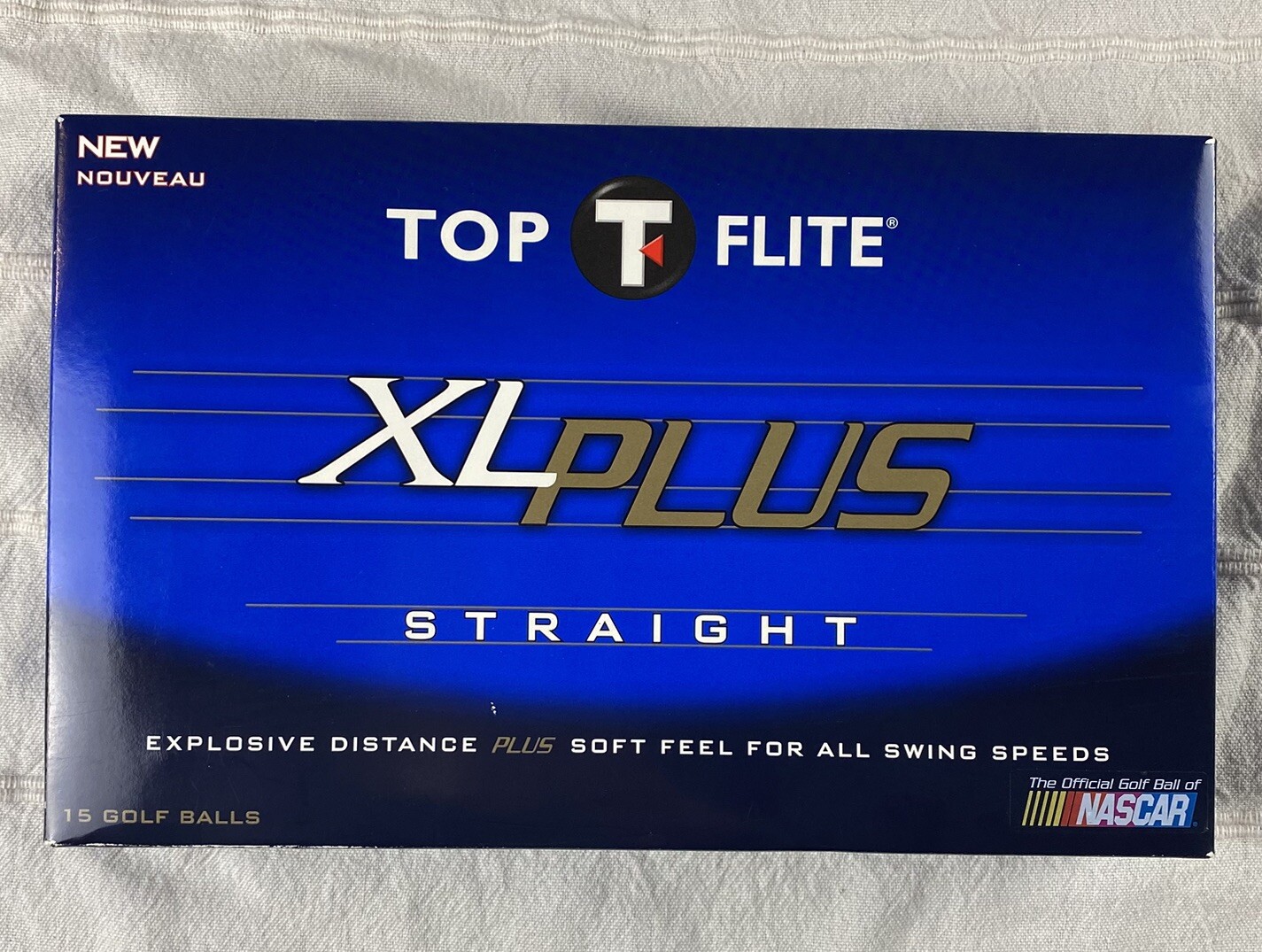 Top Flite XL Plus Straight 15 Golfballs 5 Boxes Explosive Distance Soft Feel New