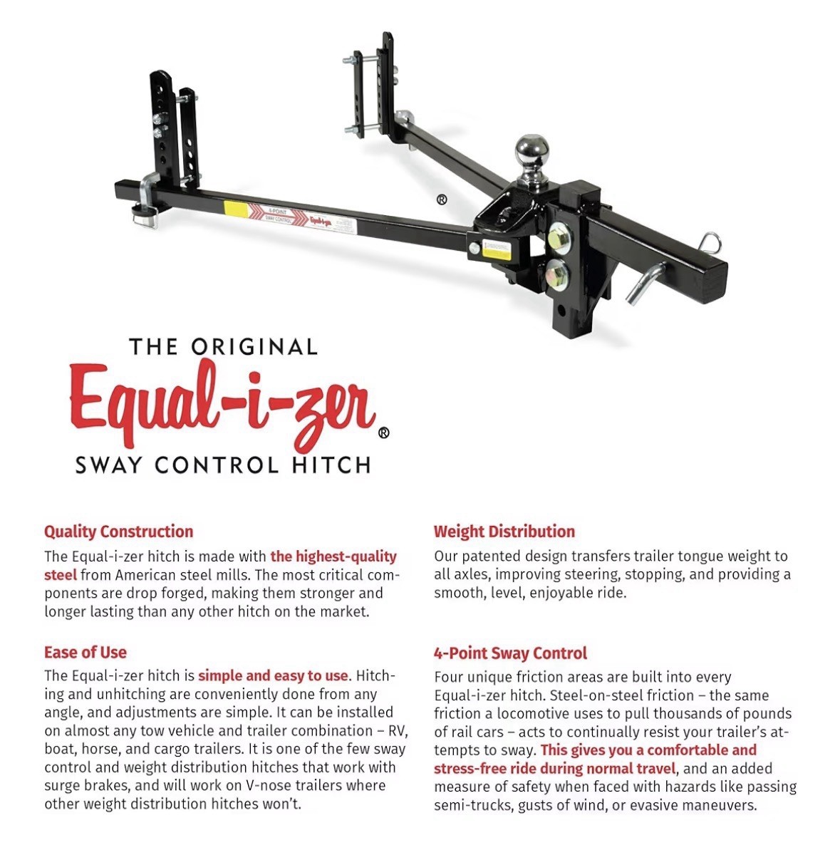 Equalizer 10k Sway Control System. New In Box. Never Used.