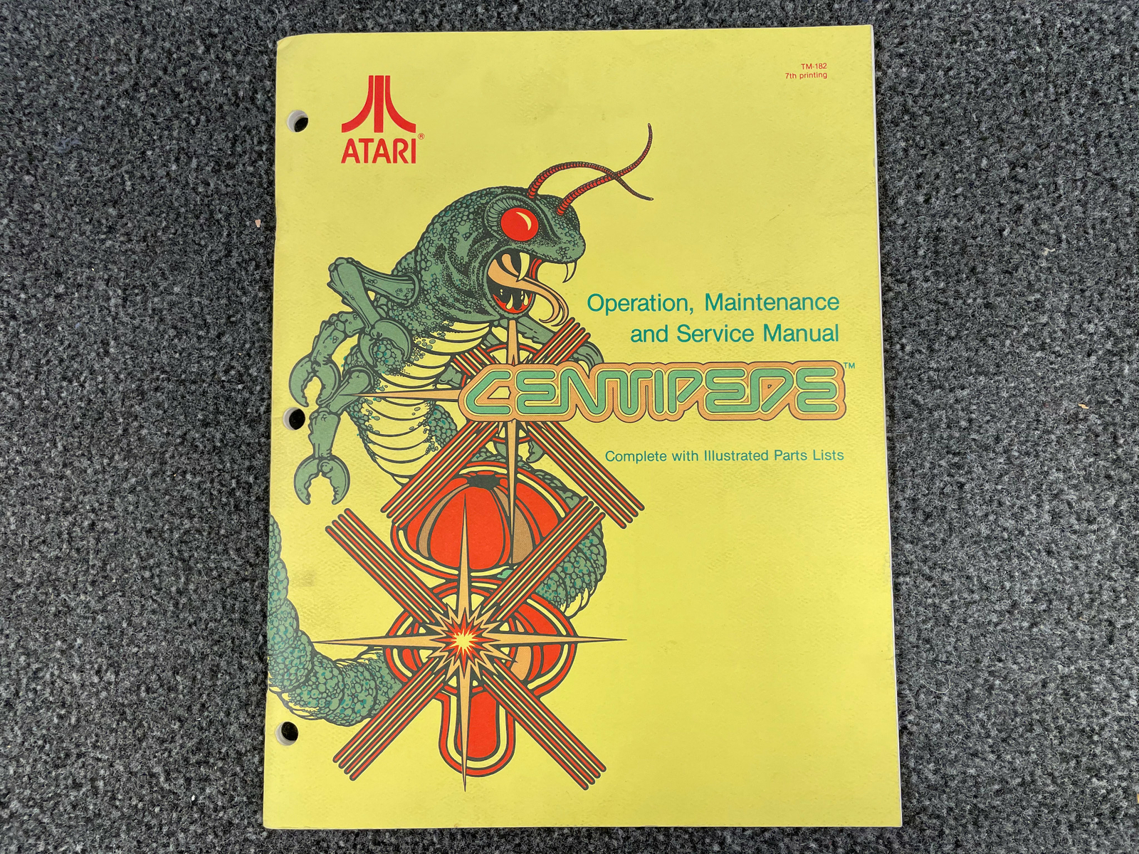 ATARI Centipede Arcade Manuals Signature Analysis Guide Schematics Drawing