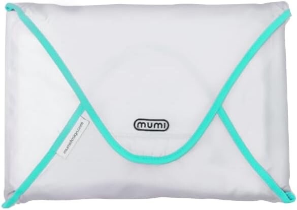 MUMI Design Travel Garment Bag Clothes Folder - 14.5 x 10.5 Inch TURQUOISE