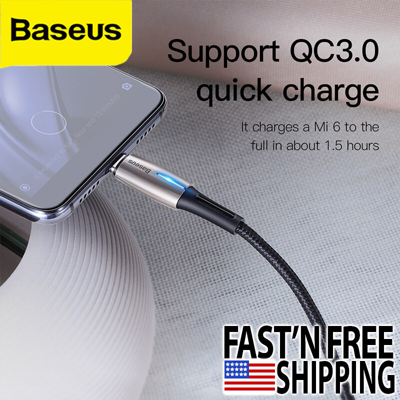 Baseus USB Type C Type C QC 3.0 Cable PD 2.0 60W 3A QC for Samsung Macbook 6ft