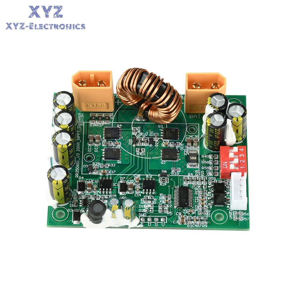 100W MPPT Smart Solar Controller DIP Switch for 12V 24V Energy Storage Systems