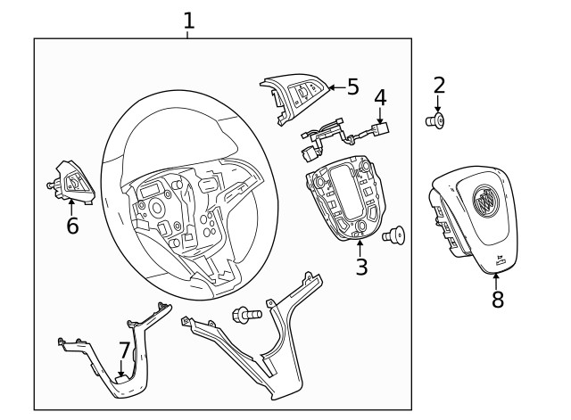 Genuine GM Cocoa Cruise Control Switch 22779712