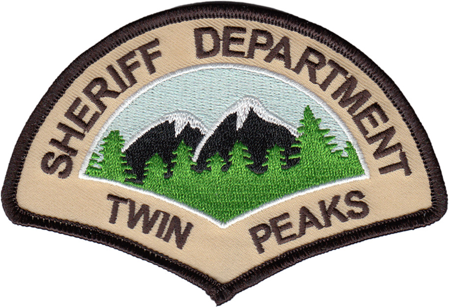 TWIN PEAKS SHERIFF DEPARTMENT SHOULDER PATCH: Twin Peaks (1990)
